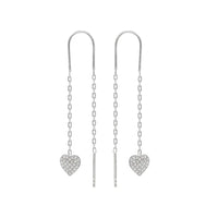 Double Heart Chain Earrings – Valencia