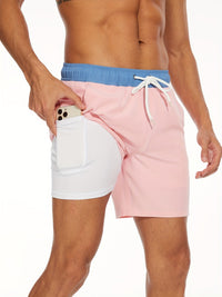 Bañador corto para hombre de secado rápido con elasticidad y bolsillo para móvil – Jonas