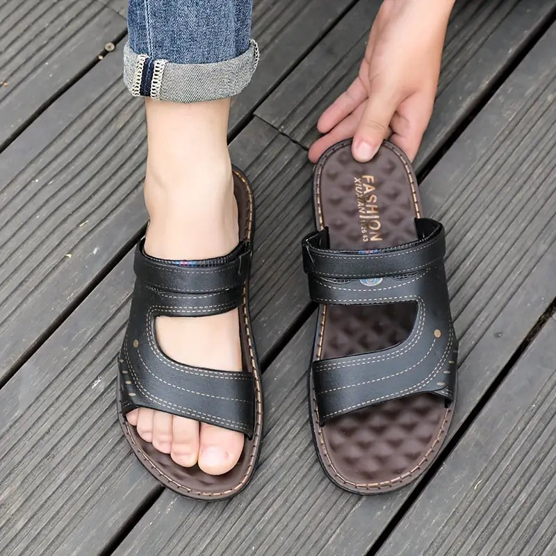 Stylish men's sandals with heel strap – Strider