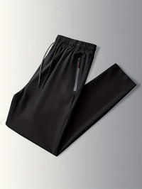 Solid-colored jogging pants with zipper details - Milan
