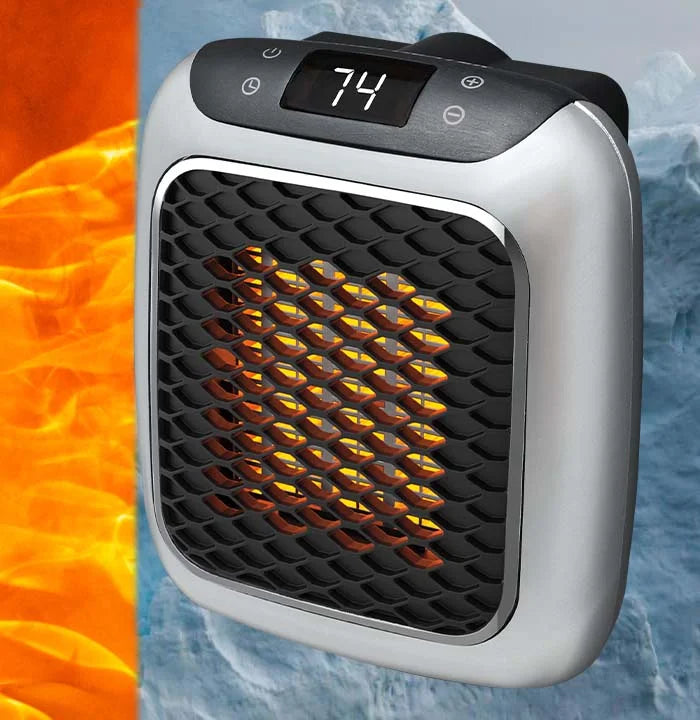 Portable energy-saving heater with rapid heating – Hulvio