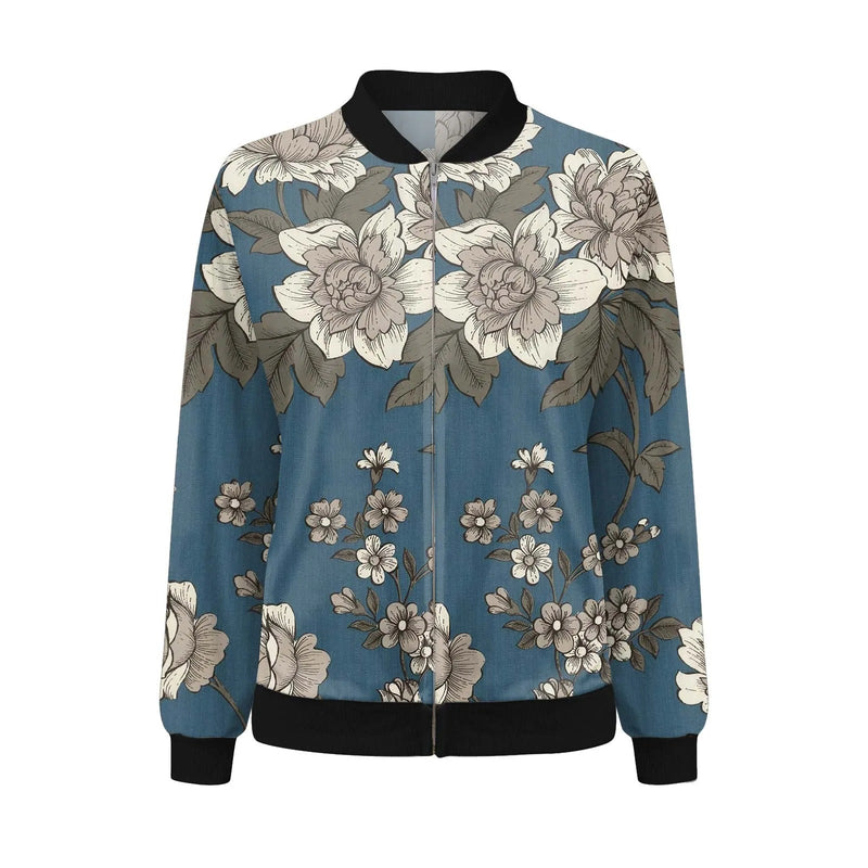 Women's summer jacket with fine floral pattern – Fiora