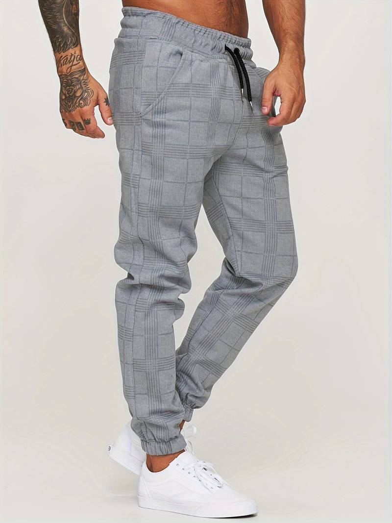 Checked Men's Jogging Pants – Elian Autumn Edition