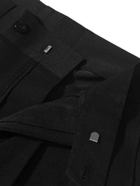 Schwarze Anzughose Herren, Knopfverschluss, elegantes Design, hochwertige Verarbeitung