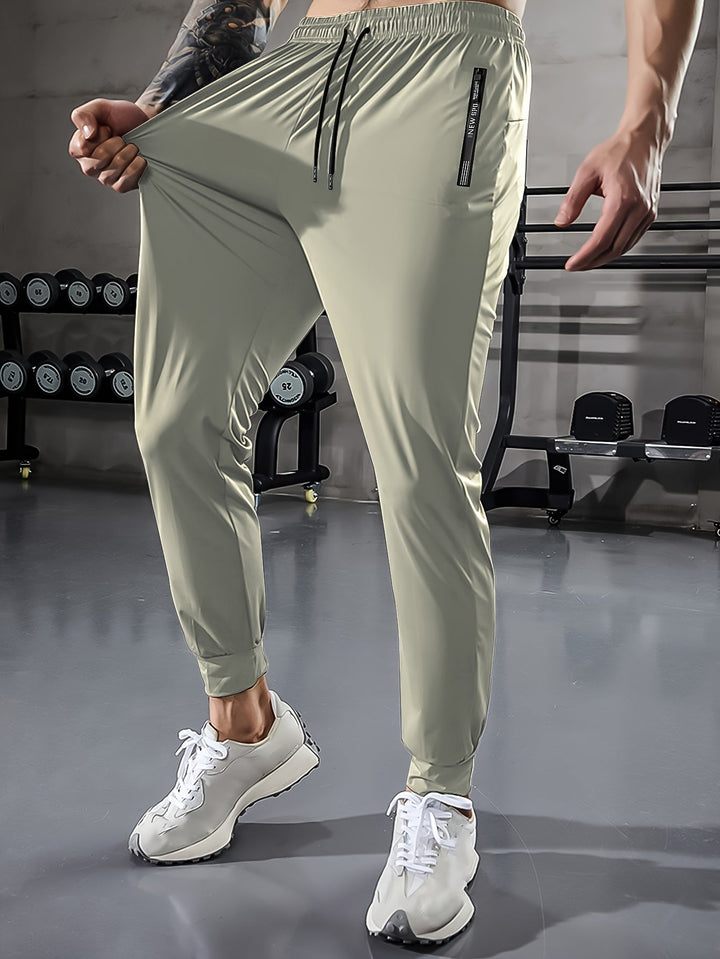 Solid Color Men's Sports Pants with Pockets - Niels