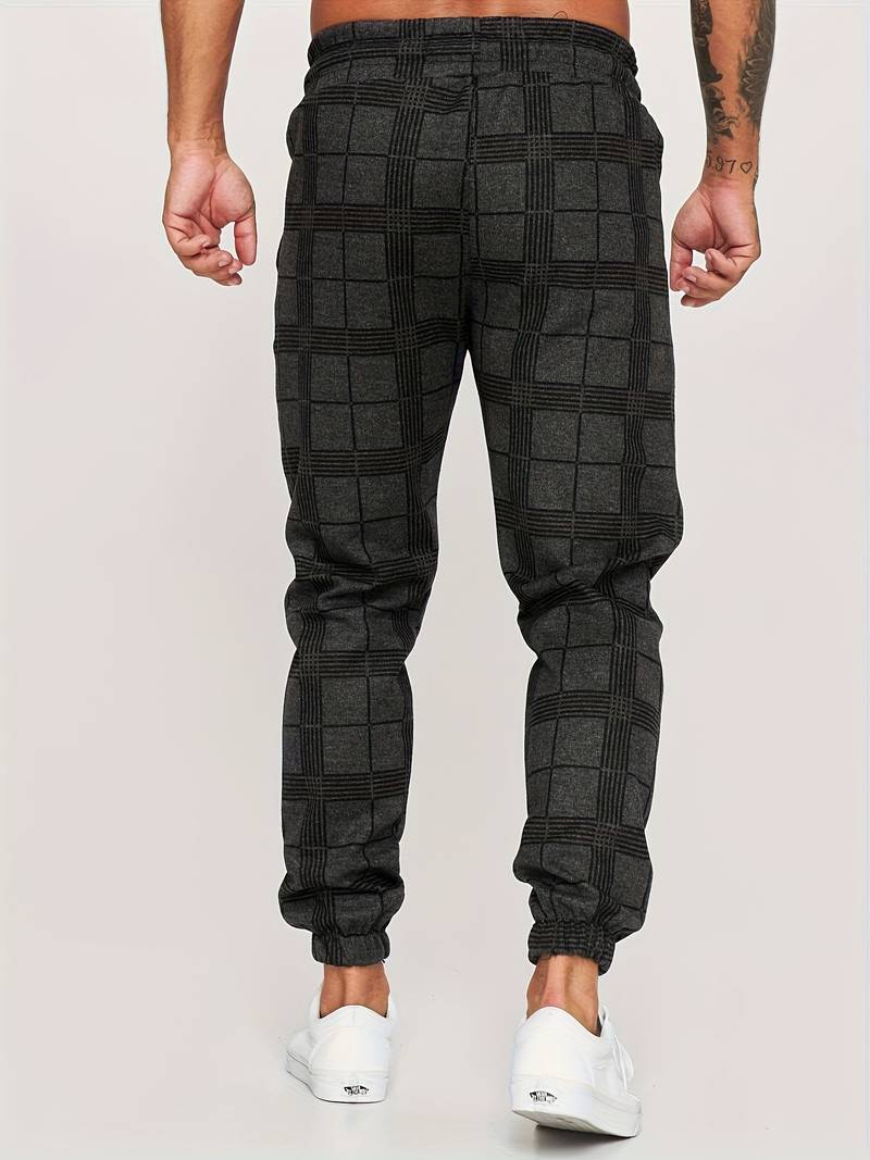 Checked Men's Jogging Pants – Elian Autumn Edition