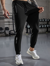 Solid Color Men's Sports Pants with Pockets - Niels