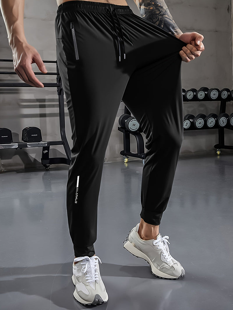 Solid Color Men's Sports Pants with Pockets - Niels