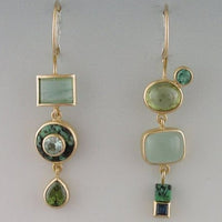 Vintage Green Earrings - Floriana