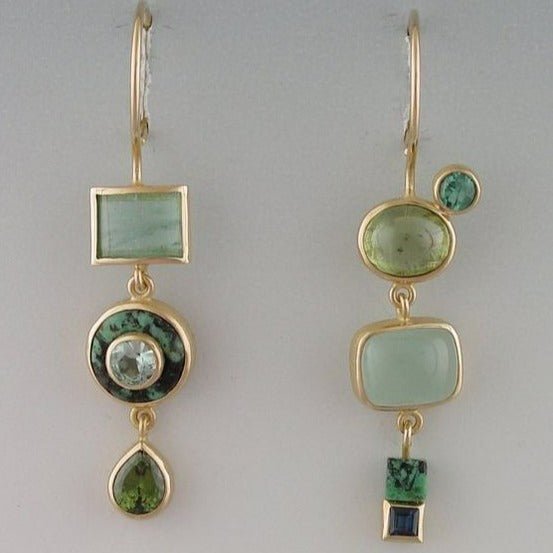 Vintage Green Earrings - Floriana