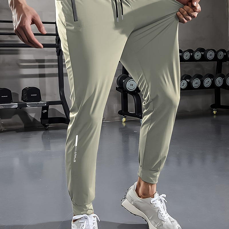 Solid Color Men's Sports Pants with Pockets - Niels