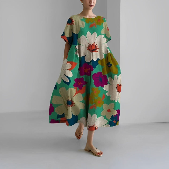 Boho Flower Maxi Dress - FloraChic