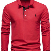 Polo cómodo para hombre con mangas largas