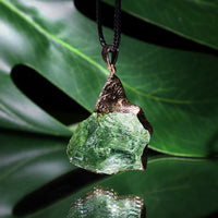 Fine Natural Moldavite Necklace – Lyra