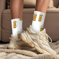 3 pairs of socks with beer mug print – HopfenSocken Oktoberfest 2025