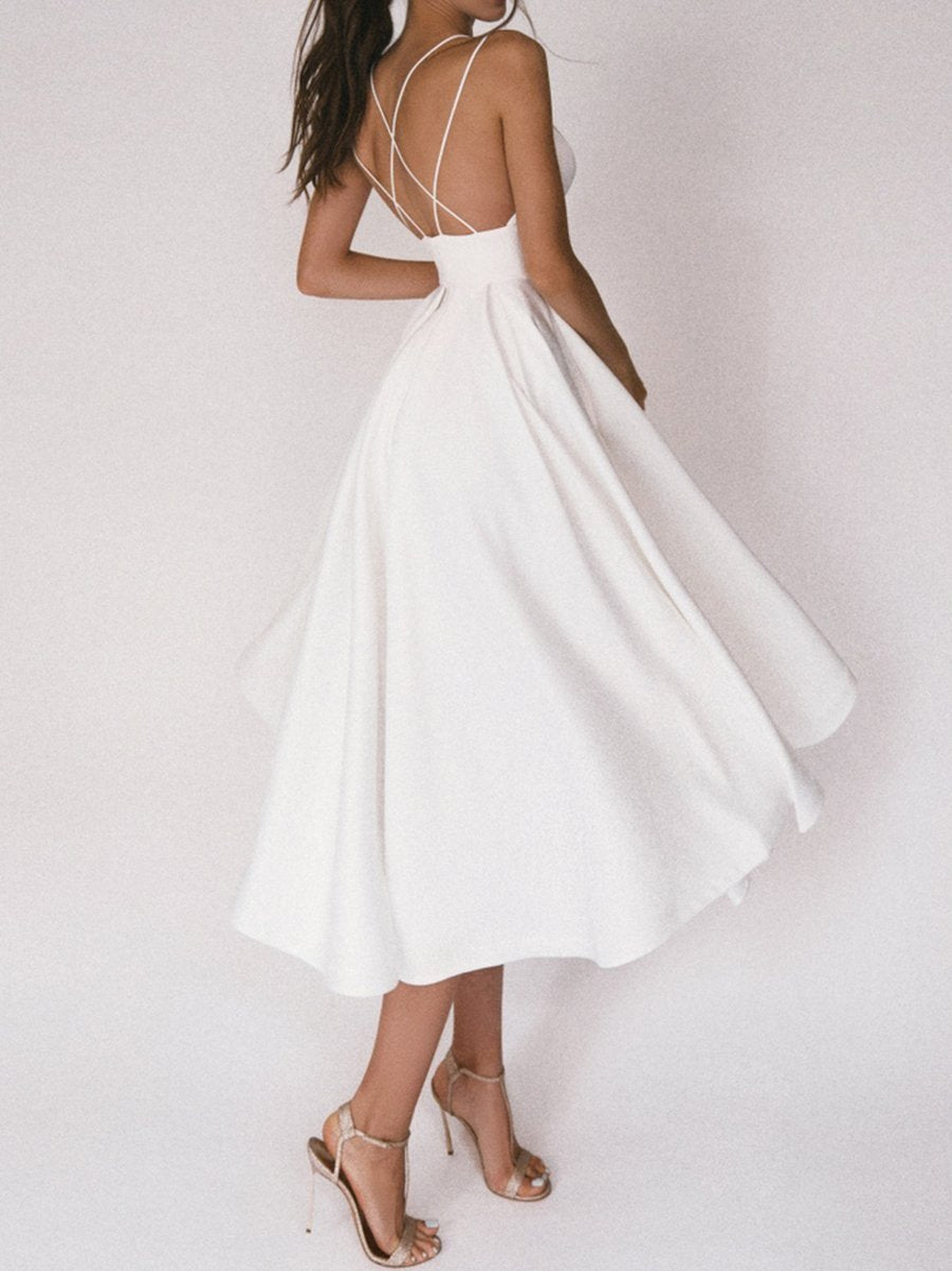 Strappy V-Ausschnitt Kleid - Noa