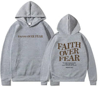 Unisex Hoodie "Faith Over Fear" Psalm 118:6 – Faithmore