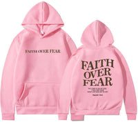 Unisex Hoodie "Faith Over Fear" Psalm 118:6 – Faithmore