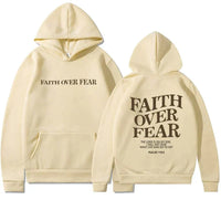 Unisex Hoodie "Faith Over Fear" Psalm 118:6 – Faithmore