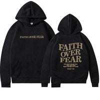 Unisex Hoodie "Faith Over Fear" Psalm 118:6 – Faithmore