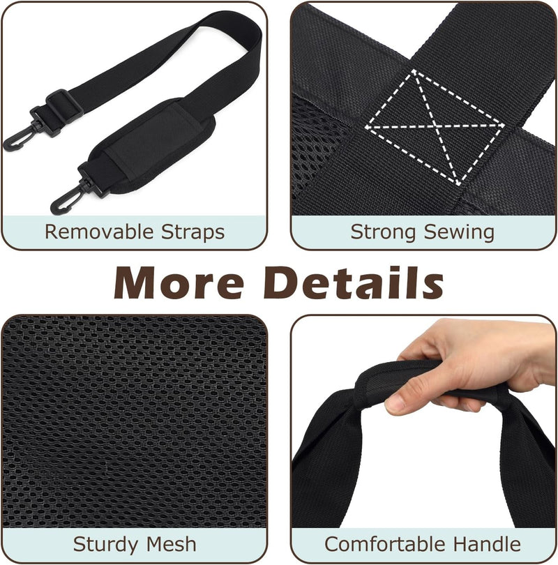 Buy 1, Get 1 FREE – Extra Large Transparent Mesh Beach Bag with 8 Pockets – ClearWave