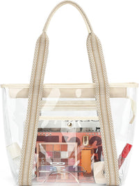 Buy 1, Get 1 FREE – Extra Large Transparent Mesh Beach Bag with 8 Pockets – ClearWave