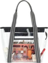 Buy 1, Get 1 FREE – Extra Large Transparent Mesh Beach Bag with 8 Pockets – ClearWave