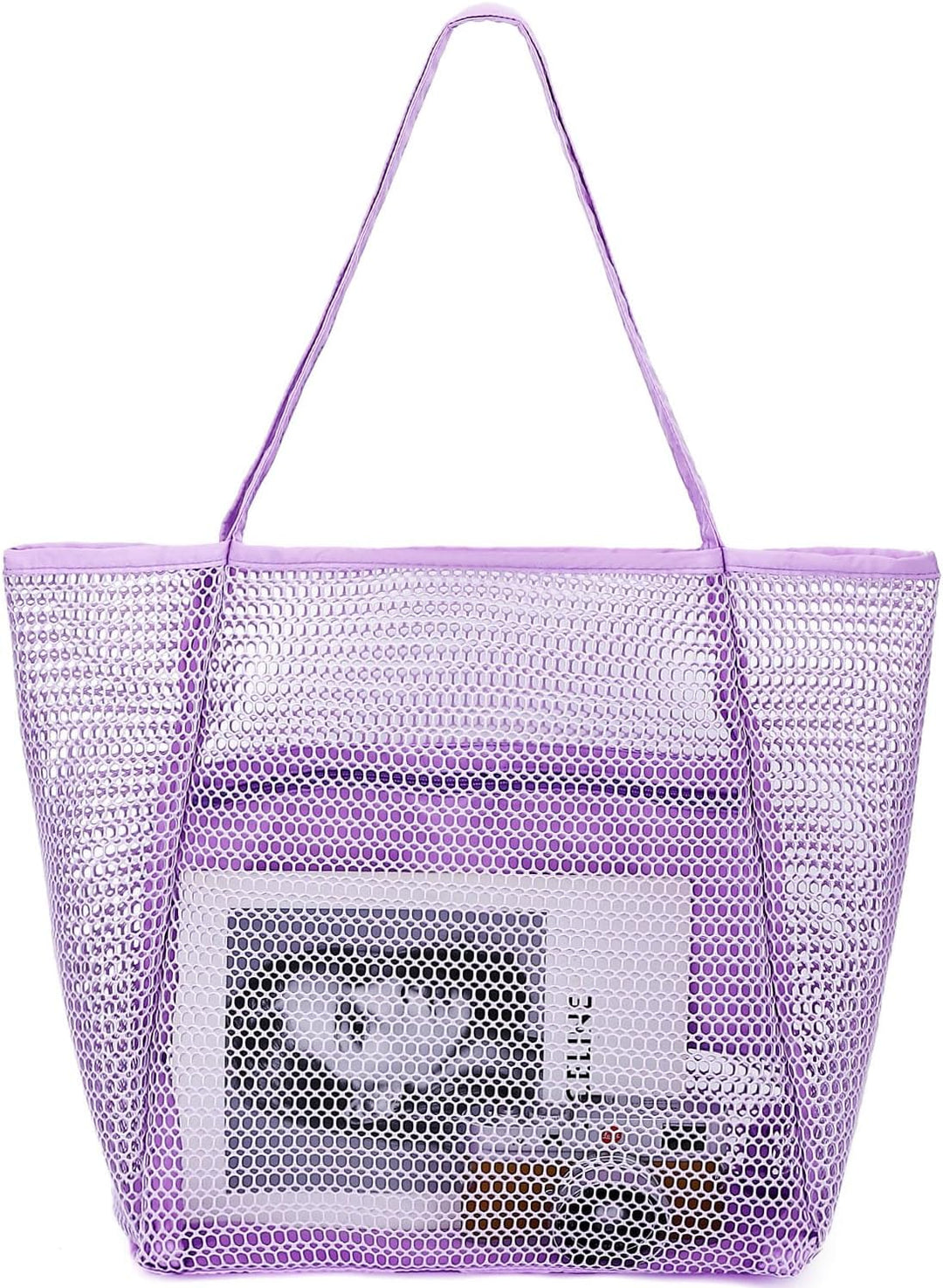 Buy 1, Get 1 FREE – Extra Large Transparent Mesh Beach Bag with 8 Pockets – ClearWave