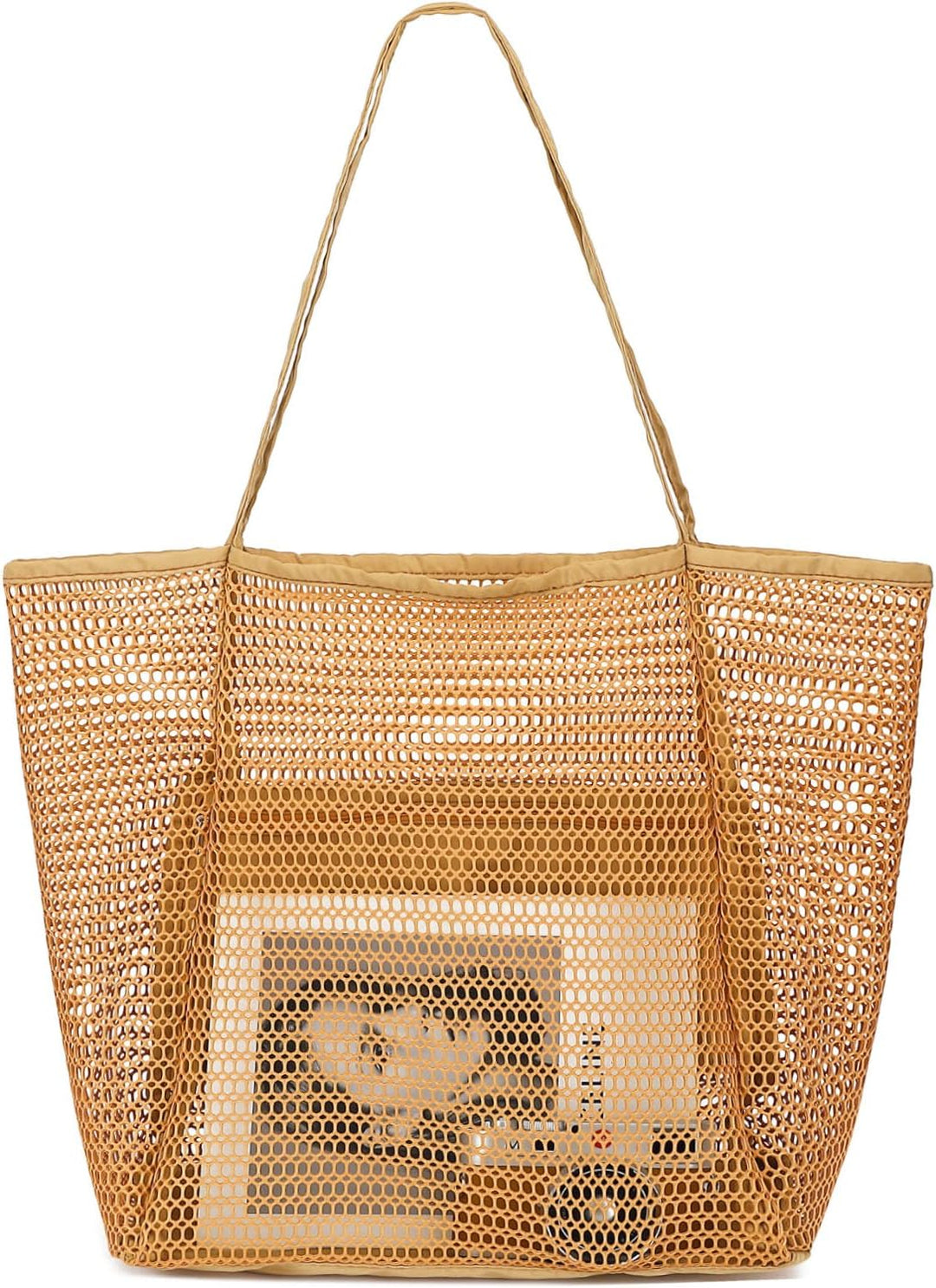 Buy 1, Get 1 FREE – Extra Large Transparent Mesh Beach Bag with 8 Pockets – ClearWave