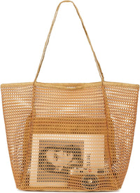 Buy 1, Get 1 FREE – Extra Large Transparent Mesh Beach Bag with 8 Pockets – ClearWave