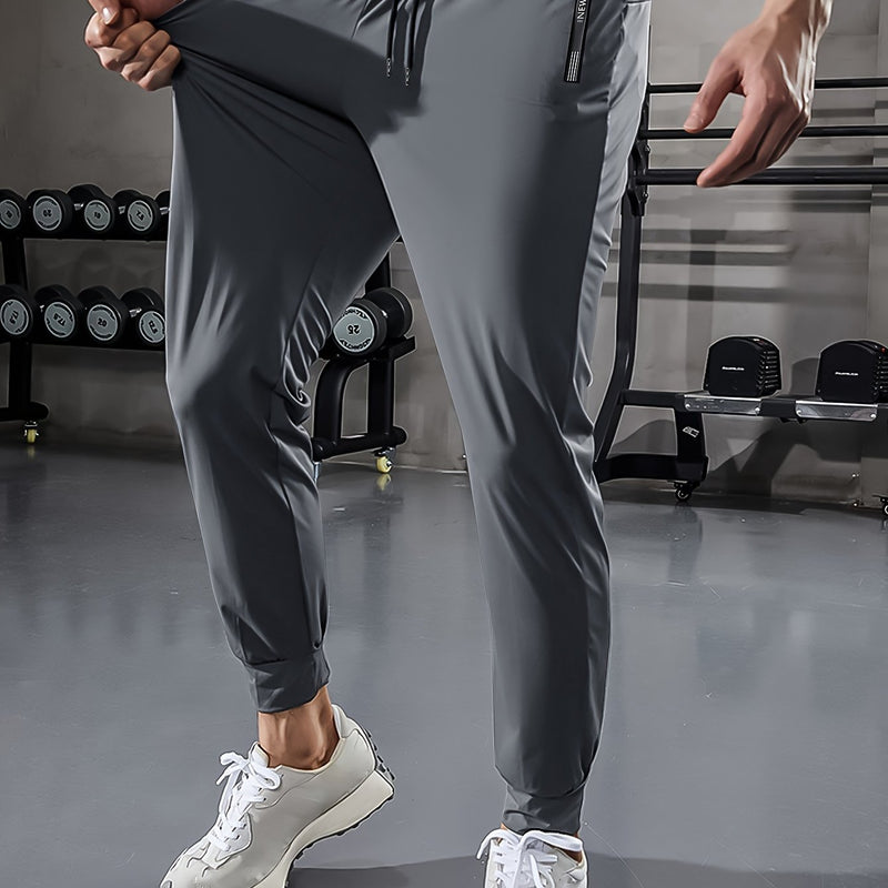 Solid Color Men's Sports Pants with Pockets - Niels
