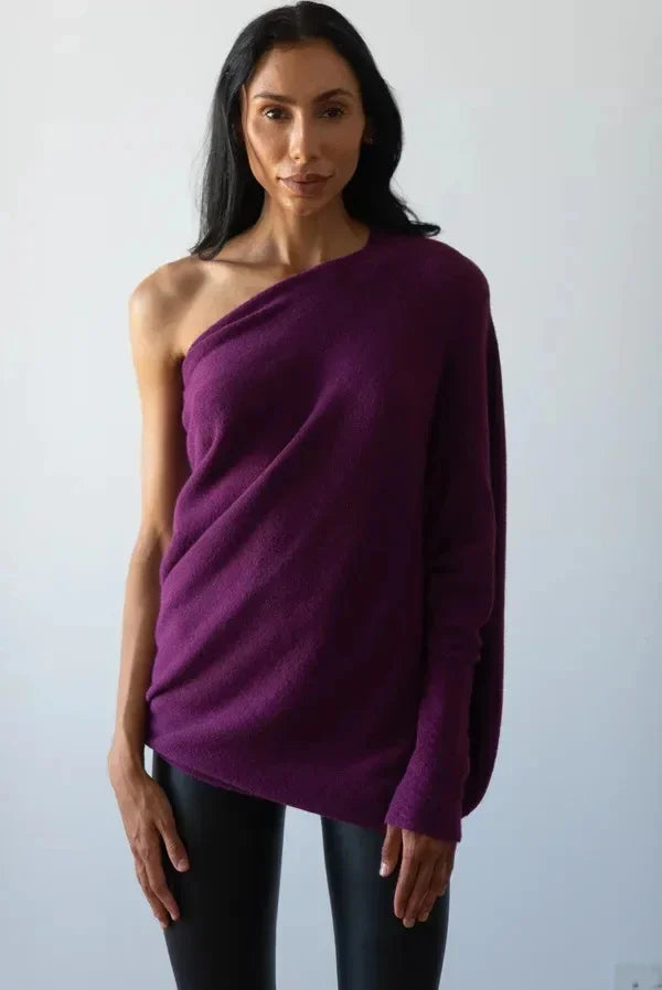 Asymmetrical Oversized Women's Sweater – Sophia