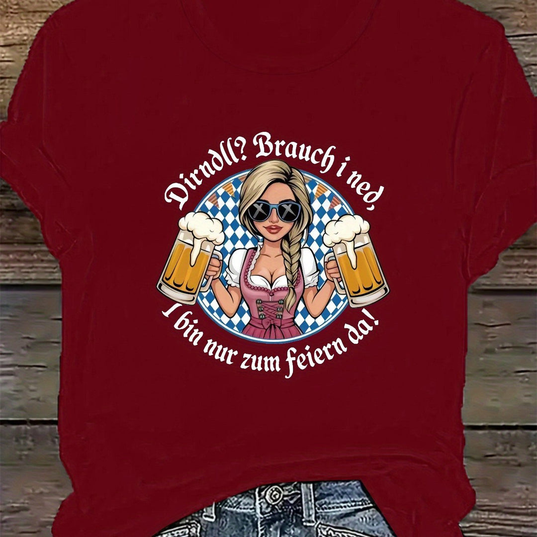 Women's Plus Size Short Sleeve T-Shirt – Liesl Oktoberfest 2025