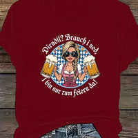 Women's Plus Size Short Sleeve T-Shirt – Liesl Oktoberfest 2025
