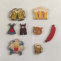 50 stykker trædekorationer – HolzMixSet Oktoberfest 2025