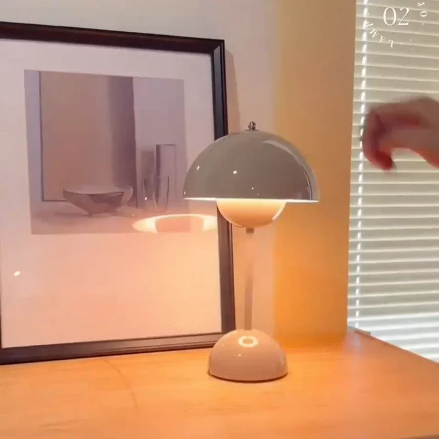 Trendy Mushroom-Shaped Designer Lamp - MushLuxe