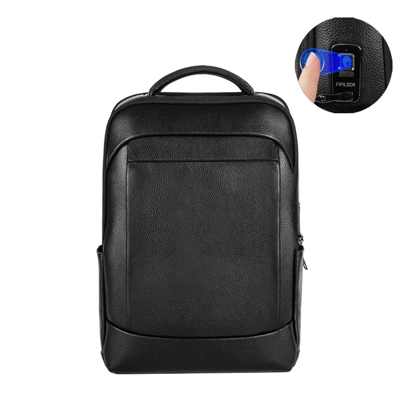 Hochkapazitäts-Business-Laptoprucksack für Herren mit Fingerabdruckschloss – Diebstahlschutz