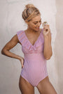 Retro Badeanzug mit Druck - Julia