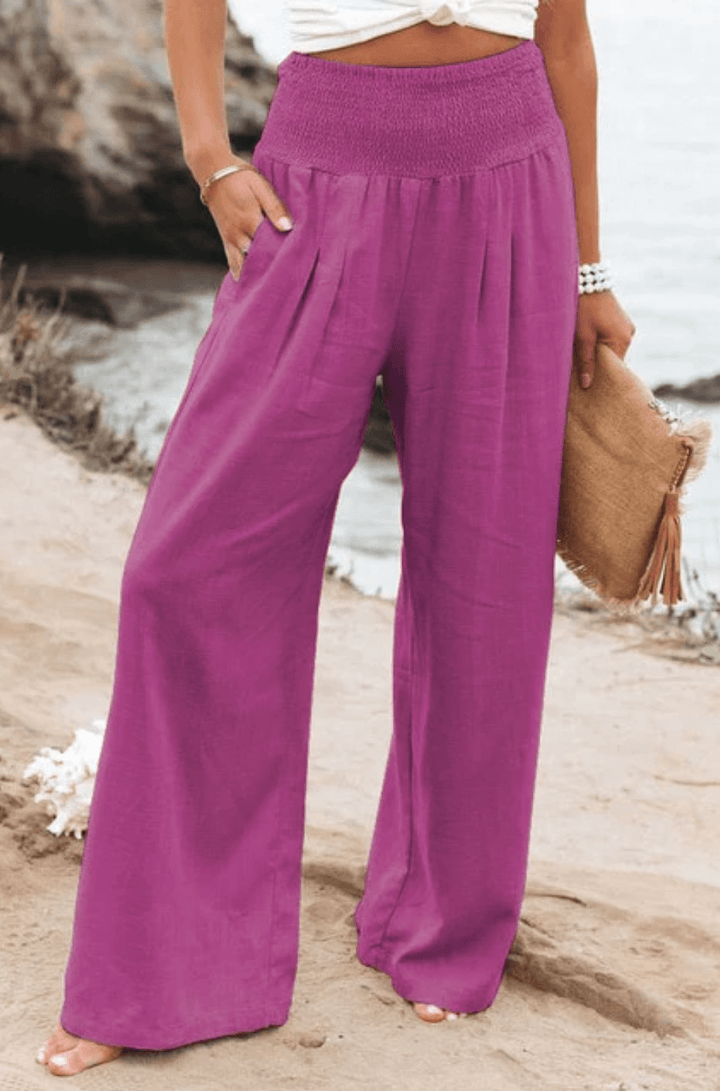 Elegant Palazzo Pants with Boho Flair – Yasmin