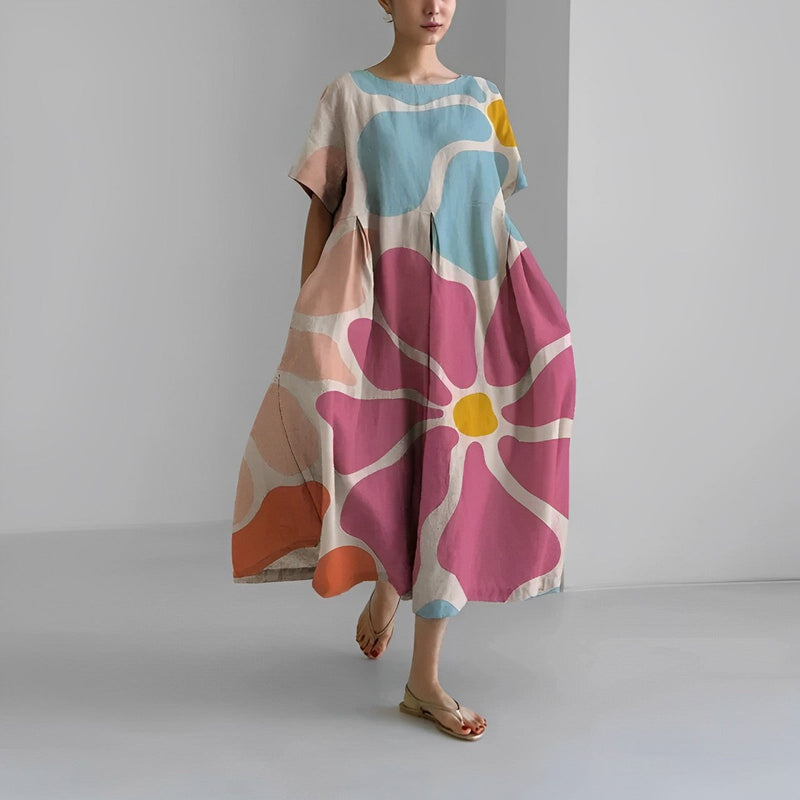 Boho Flower Maxi Dress - FloraChic