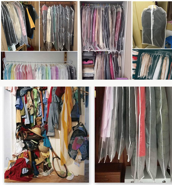 Bolsas transparentes para guardar ropa – Paquete de 5 (Compra 1, recibe 1 GRATIS)