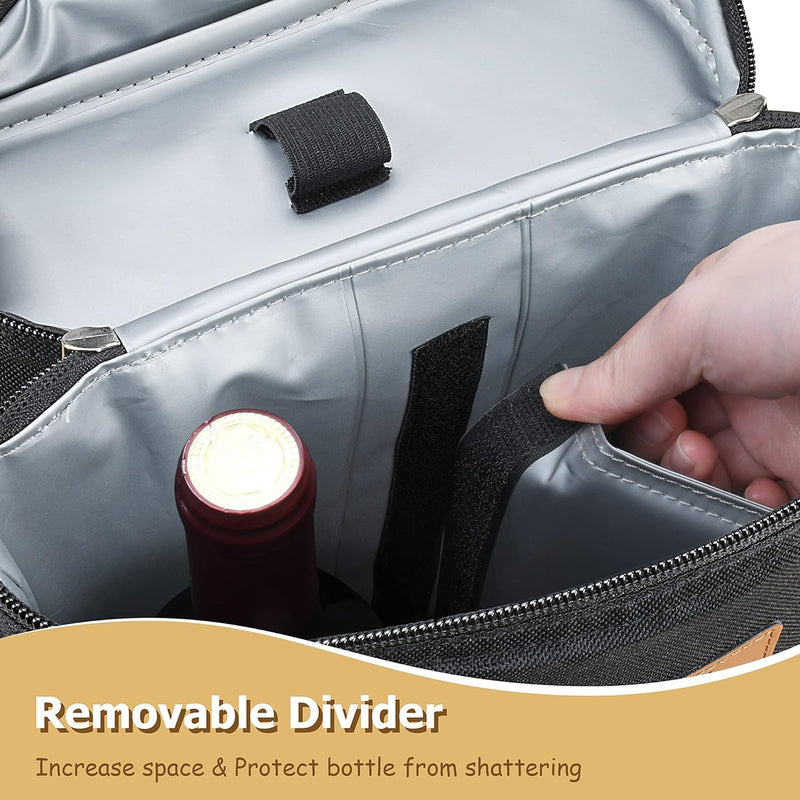 Insulated Double Wine Bottle Carrying Bag – Buy 1, Get 1 FREE – ChillMate