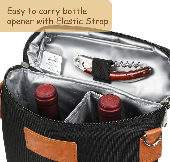 Insulated Double Wine Bottle Carrying Bag – Buy 1, Get 1 FREE – ChillMate