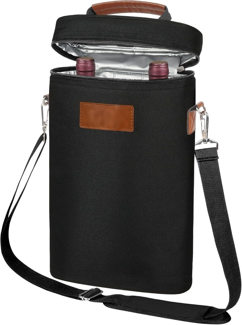 Insulated Double Wine Bottle Carrying Bag – Buy 1, Get 1 FREE – ChillMate