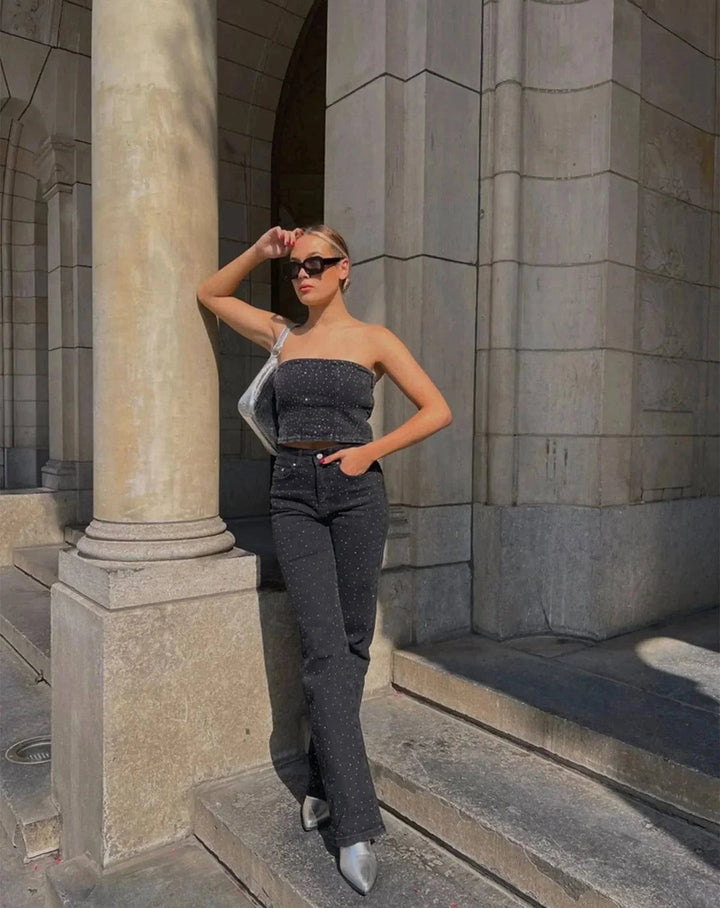 Dame glimmerjeans til et strålende look - Jade