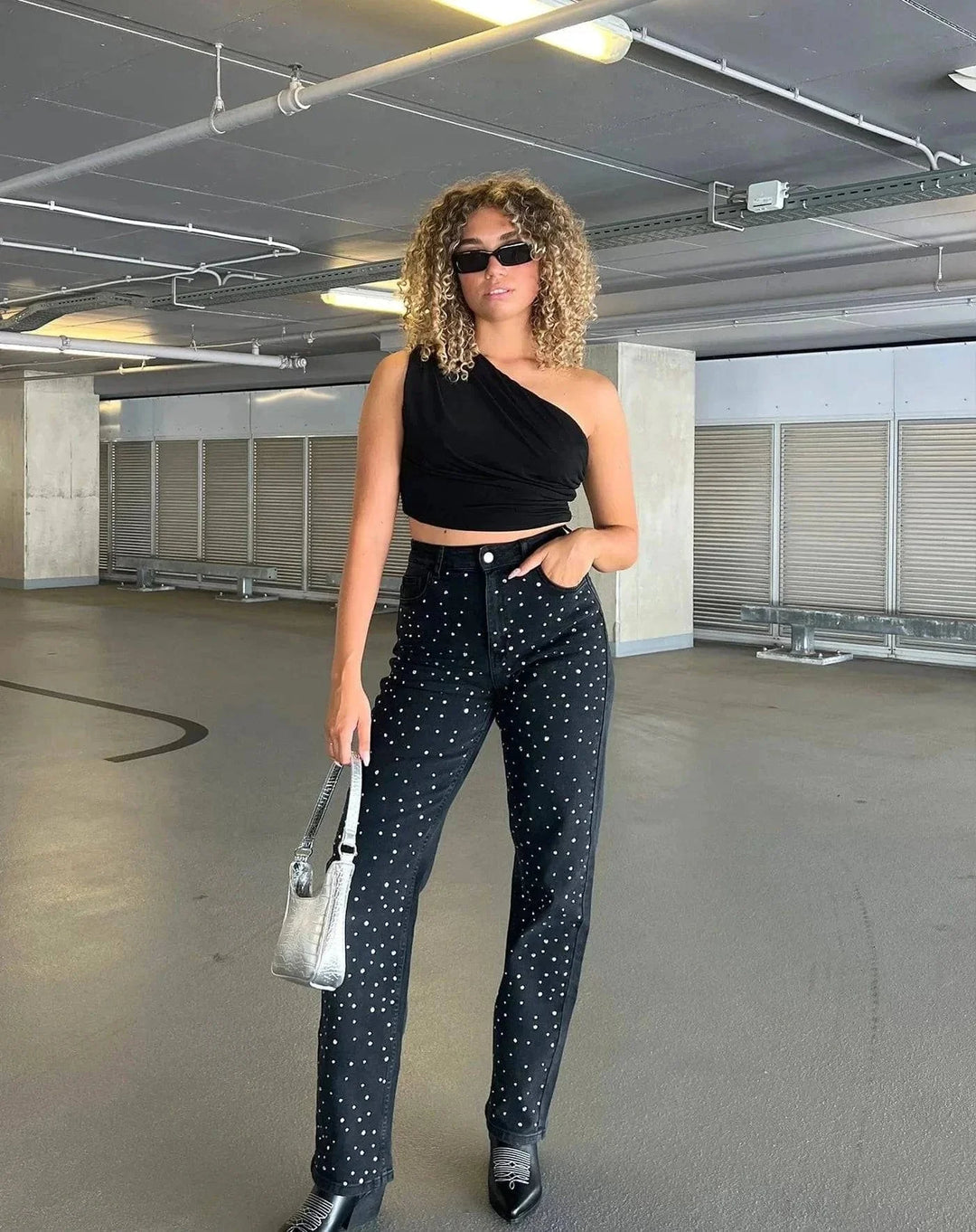 Dame glimmerjeans til et strålende look - Jade