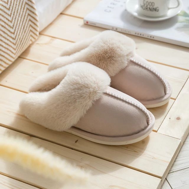 Luxe Faux Suede Women's Slippers - Celine