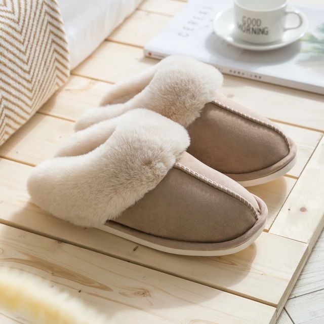Luxe Faux Suede Women's Slippers - Celine