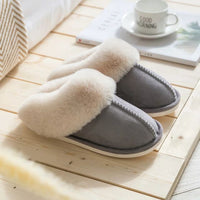 Luxe Faux Suede Women's Slippers - Celine