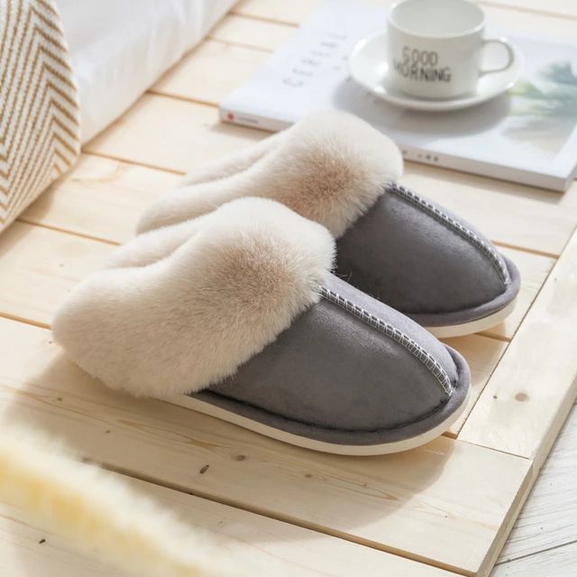 Luxe Faux Suede Women's Slippers - Celine